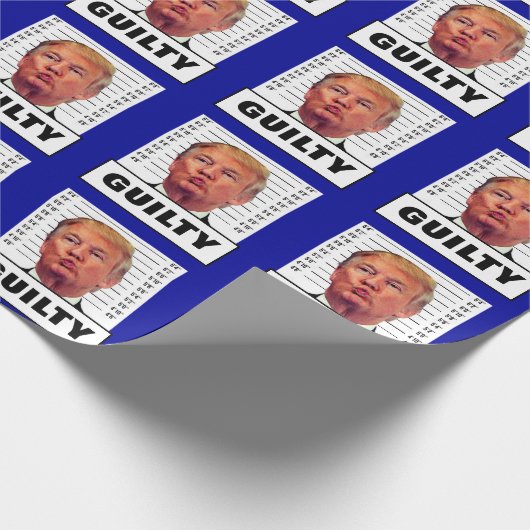 Funny Trump Guilty Cadeaupapier (Hoek)