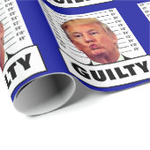 Funny Trump Guilty Cadeaupapier (Rol Hoek)