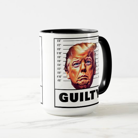 Funny Trump Guilty Mok (Voorkant rechts)