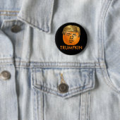 Funny Trump Halloween Trumpkin Pumpkin Ronde Button 5,7 Cm (In situ)