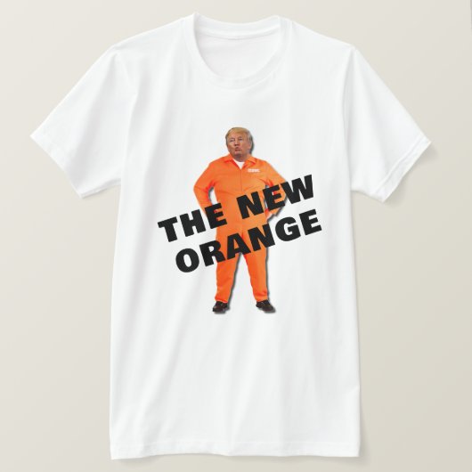 Funny Trump Het nieuwe Sinaasappel T-shirt (Design voorkant)