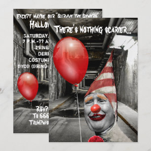 Funny Trump is een trumpwise the clown Halloween Kaart