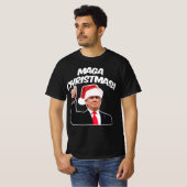 Funny Trump Kerstmis T-shirt (Voorkant volledig)