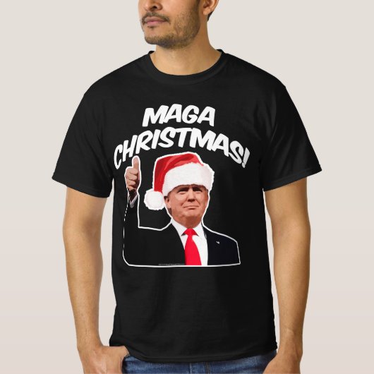 Funny Trump Kerstmis T-shirt (Voorkant)