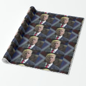 FUNNY TRUMP KISS ALL OCCASION Wrapping Paper Cadeaupapier (Uitgerold)