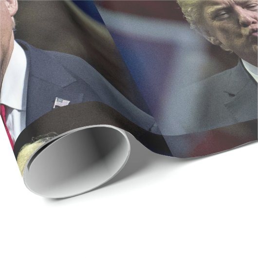FUNNY TRUMP KISS ALL OCCASION Wrapping Paper Cadeaupapier (Rol Hoek)