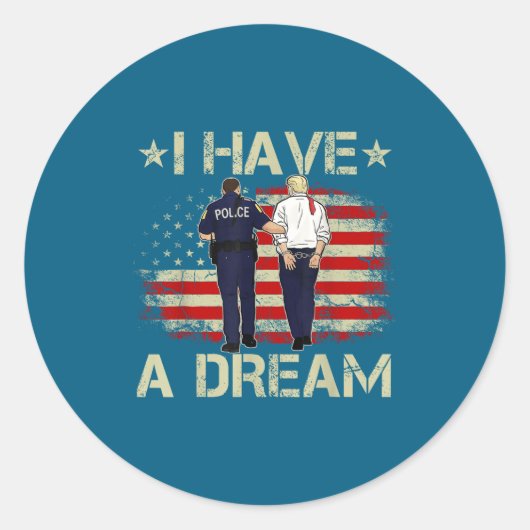 Funny Trump Lice Saying Humor Quote  Ronde Sticker (Voorkant)