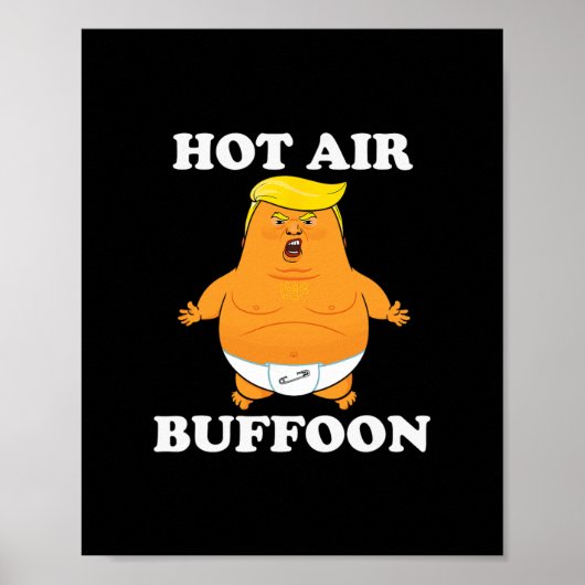 Funny Trump Lloon Hot Air Buffoon  Poster (Voorkant)