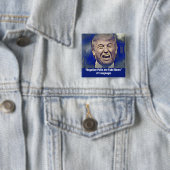 Funny Trump Logic Political Pin Vierkante Button 5,1 Cm (In situ)