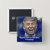 Funny Trump Logic Political Pin Vierkante Button 5,1 Cm (Voorkant /achterkant)