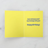 Funny Trump Losing but Declared Winner Birthday Kaart (Binnen)