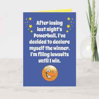 Funny Trump Losing but Declared Winner Birthday Kaart