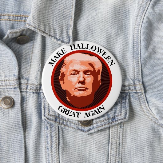 Funny Trump maakt Halloween geweldig Ronde Button 4,0 Cm (In situ)