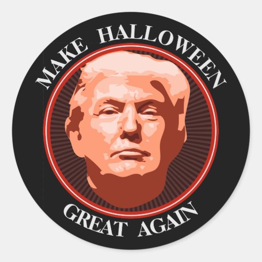 Funny Trump maakt Halloween geweldig Ronde Sticker (Voorkant)
