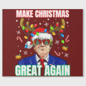 Funny Trump maakt kerst weer geweldig Cadeaupapier (Vlak)