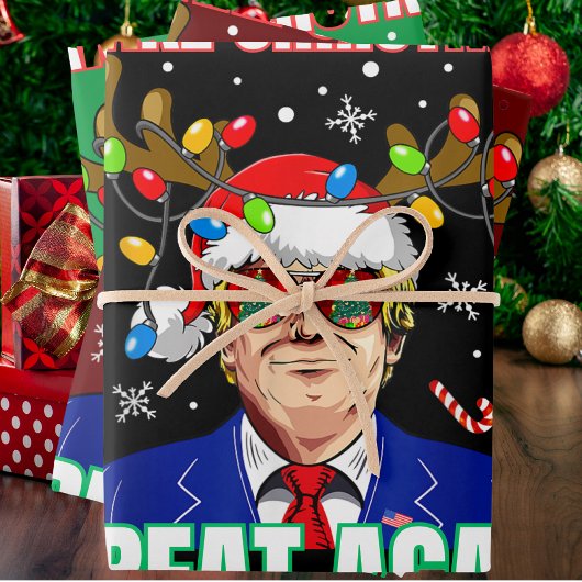 Funny Trump maakt kerst weer geweldig Inpakpapier Vel