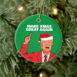 Funny Trump maakt kerst weer geweldig Keramisch Ornament