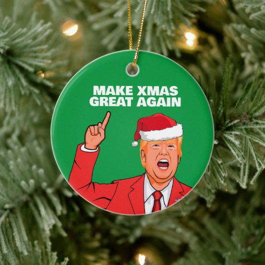 Funny Trump maakt kerst weer geweldig Keramisch Ornament (Boom)