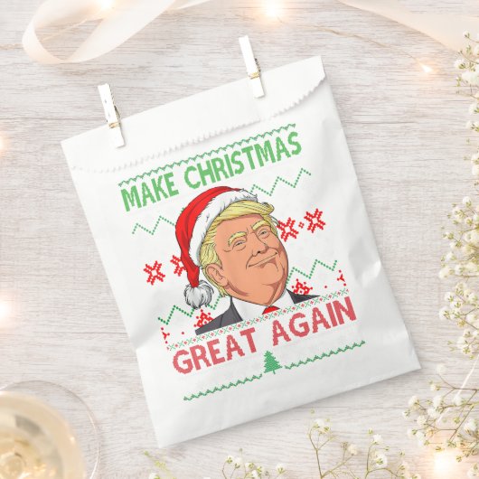 Funny Trump maakt kerst weer geweldig, lomp. Bedankzakje (Geknipt)