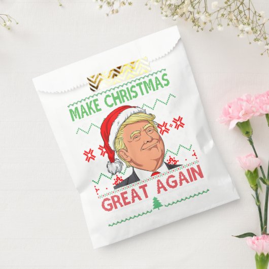 Funny Trump maakt kerst weer geweldig, lomp. Bedankzakje (Gezegeld)