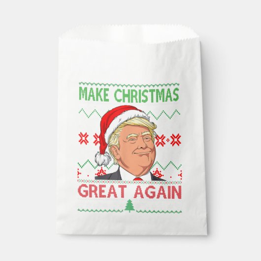 Funny Trump maakt kerst weer geweldig, lomp. Bedankzakje (Voorkant)