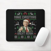 Funny Trump maakt kerst weer geweldig, lomp. Muismat (Met muis)
