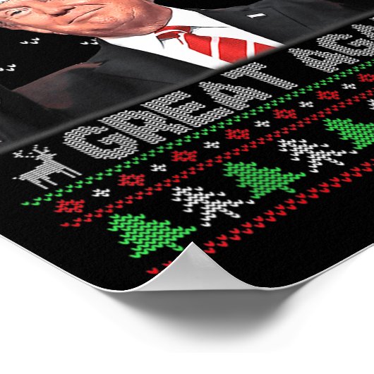 Funny Trump maakt kerst weer geweldig, lomp. Poster (Hoek)