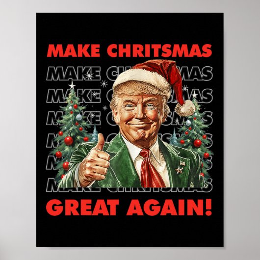 Funny Trump maakt kerst weer geweldig, lomp. Poster (Voorkant)