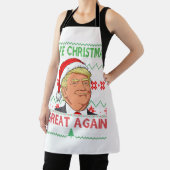 Funny Trump maakt kerst weer geweldig, lomp. Schort (Insitu)