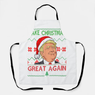 Funny Trump maakt kerst weer geweldig, lomp. Schort