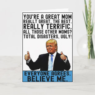 Funny Trump Mam Gift for Moederdag Kaart