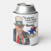 Funny Trump Meme Blikjeskoeler (Blikje Achterkant)