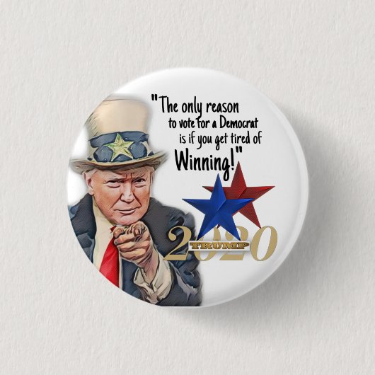 Funny Trump Meme Ronde Button 3,2 Cm (Voorkant)
