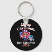 Funny Trump Merry Christmas Beste Cadeau E Sleutelhanger (Voorkant)