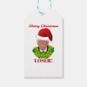 Funny Trump "Merry KerstLoser" Cadeaulabel (Voorkant)