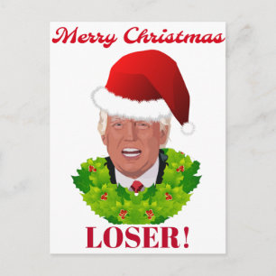 Funny Trump "Merry KerstLoser" Feestdagenkaart