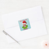 Funny Trump "Merry KerstLoser" Vierkante Sticker (Envelop)