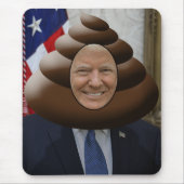 Funny Trump Poop Emoji Head Muismat (Voorkant)