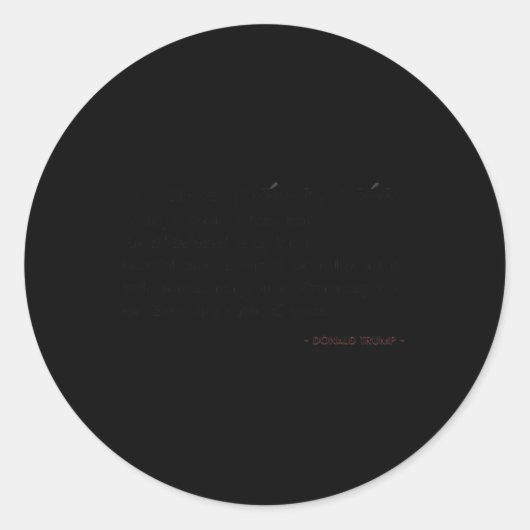 Funny Trump Quotes Groceries Definition Ronde Sticker (Voorkant)