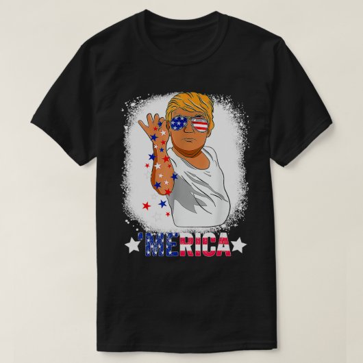 Funny Trump Salt Merica Freedom 4th Of July run T-shirt (Design voorkant)