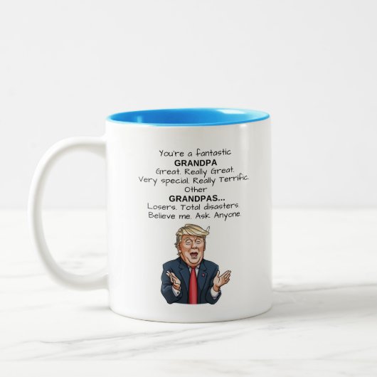 Funny Trump Terrific Grandpa Mok Coffee Cup (Links)