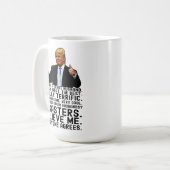 Funny Trump Vaderdag Gift for Husband Koffiemok (Voorkant links)