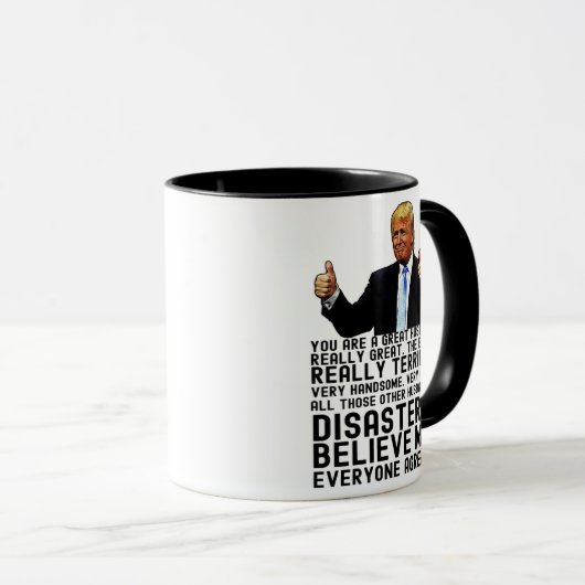 Funny Trump Vaderdag Gift for Husband Mok (Voorkant rechts)