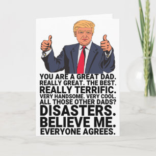 Funny Trump Vaderdag Kaart