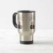 Funny Trump Vaderdag Travel Mug Reisbeker (Voorkant links)