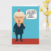 Funny Trump Won't Deport Old People Birthday Kaart (Gele Bloem)