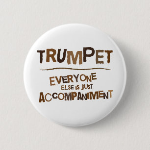 Funny Trumpet Gift Ronde Button 5,7 Cm