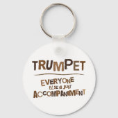 Funny Trumpet Gift Sleutelhanger (Voorkant)