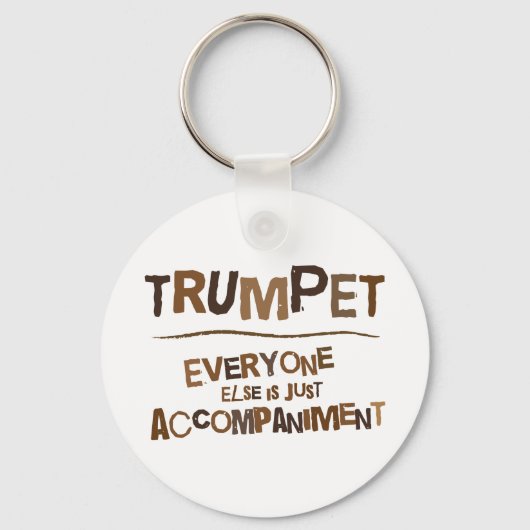 Funny Trumpet Gift Sleutelhanger (Voorkant)