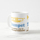Funny Trumpet Joke Koffiemok (Voorkant links)